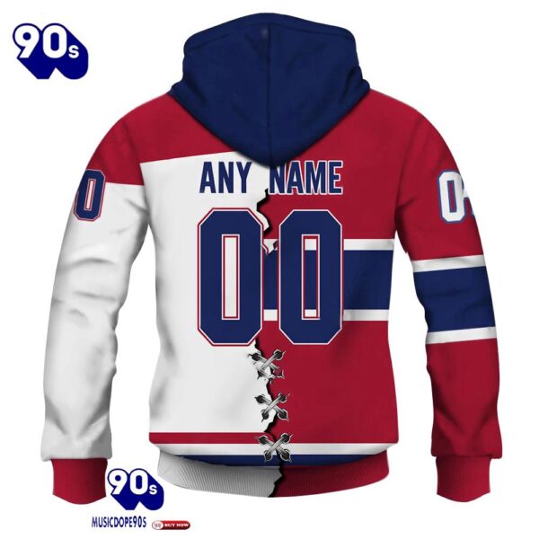 Montreal Canadiens Personalized NHL Mix Jersey Hoodie Set