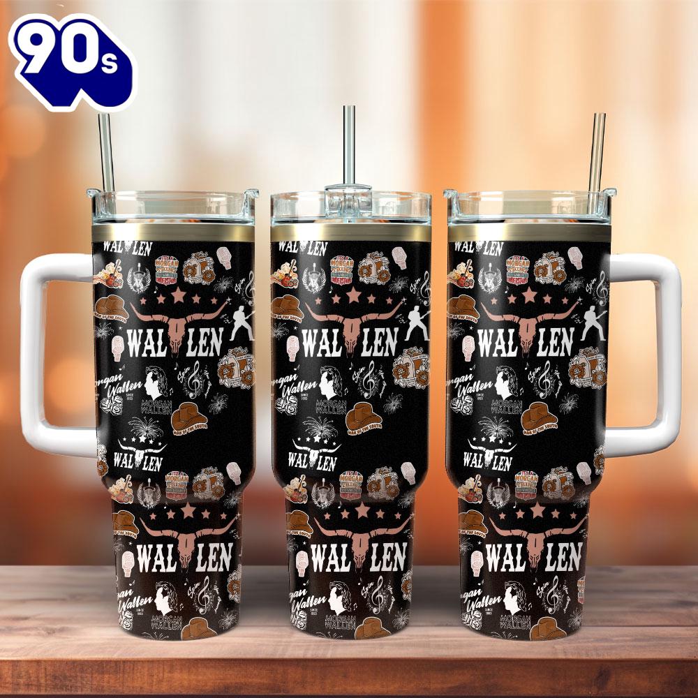Morgan Wallen Music Custom Stanley Quencher 40oz Stainless Steel Tumbler For Fans Morgan Wallen Music Custom Stanley Quencher 40oz Stainless Steel Tumbler For Fans