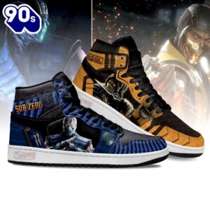 Mortal Kombat J1 Sneakers Scorpion vs Sub-Zero Fight