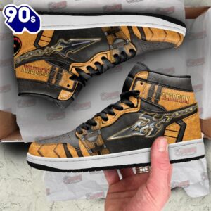 Mortal Kombat Sneakers Scorpion Kunai Shoes Custom For Fans