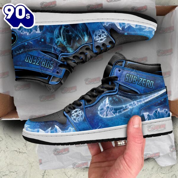 Mortal Kombat Sneakers Sub-zero Ice Style Shoes Custom For Fans