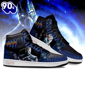 Mortal Kombat Sneakers Sub-zero Shoes Custom For Fans