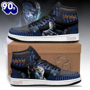 Mortal Kombat Sneakers Sub-zero Shoes Custom For Fans