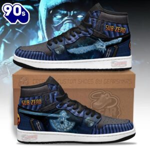 Mortal Kombat Sneakers Sub-zero Weapon Shoes Custom For Fans