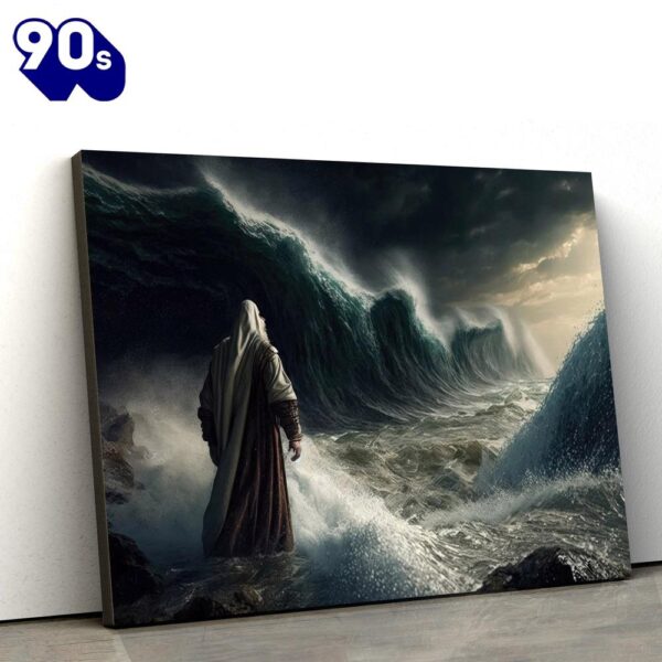 Moses Parting The Sea Modern Bible Poster Jesus Canvas Pictures   Gift For Christmas