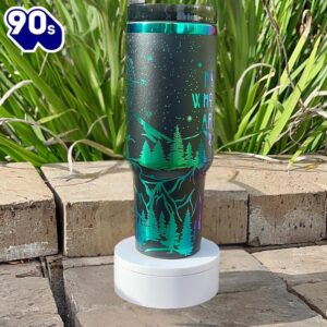 Mountain And Compass Design 40oz Insulated Tumbler