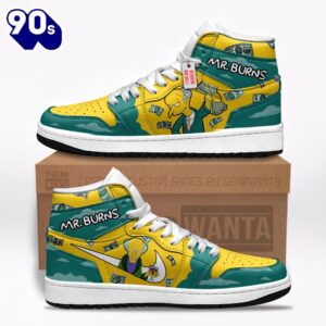 Mr. Burns The Simpson J1 Shoes Custom For Fans