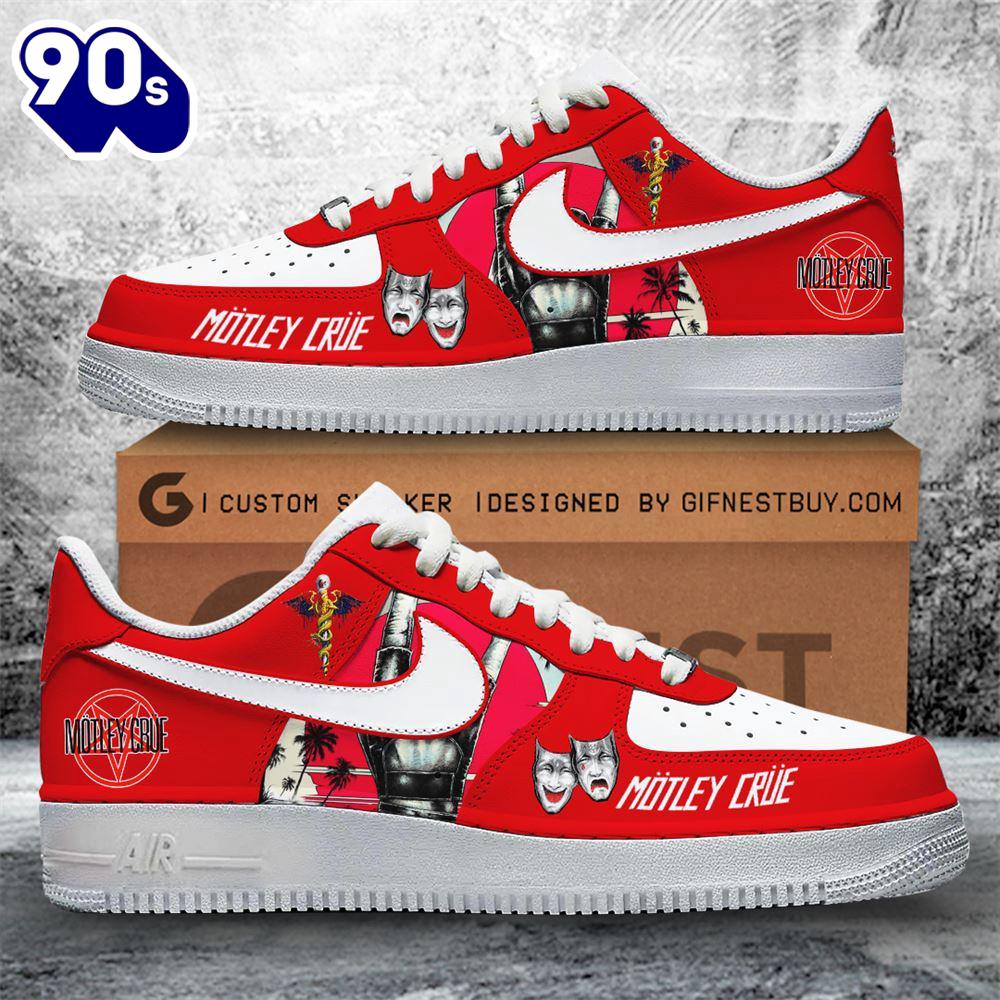 Mötley Crüe Air Force 1 Shoes For Fans New Trend Mötley Crüe Air Force 1 Shoes For Fans New Trend