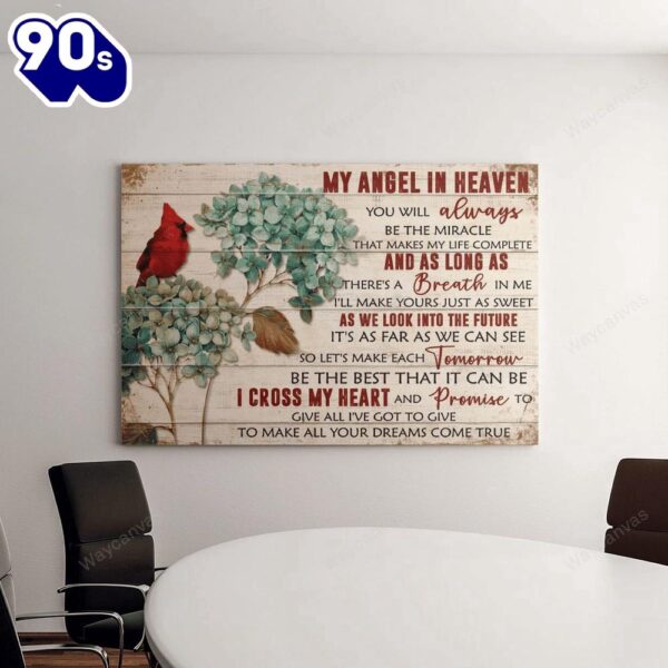 My Angel In Heaven You’ll Always Be The Miracle Heaven Landscape Canvas Prints  Gift For Christmas