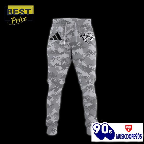 Nashville Predators 2024 Military Appreciation Hoodie, Jogger, Cap