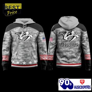 Nashville Predators 2024 Military Appreciation Hoodie, Jogger, Cap