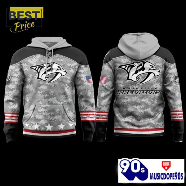 Nashville Predators 2024 Military Appreciation Hoodie, Jogger, Cap