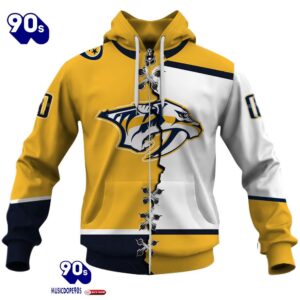 Nashville Predators Personalized NHL Mix Jersey Hoodie Set