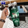 NBA Boston Celtics Custom Stanley Quencher 40oz Stainless Steel Tumbler With Handle