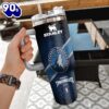 NBA Minnesota Timberwolves Custom Stanley Quencher 40oz Stainless Steel Tumbler With Handle