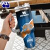 NBA New York Knicks Custom Stanley Quencher 40oz Stainless Steel Tumbler With Handle