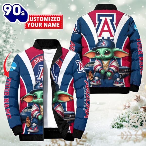 NCAA Arizona Wildcats Sport Baby Yoda Puffer Jacket For Fans – NCAA Puffer Jacket