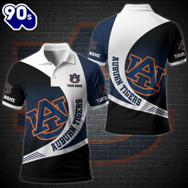 NCAA Auburn Tigers Team Polo Shirt Custom Your Name  Gift Christmas