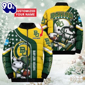 NCAA Baylor Bears Snoopy Puffer…