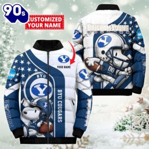 NCAA BYU Cougars Snoopy Puffer…