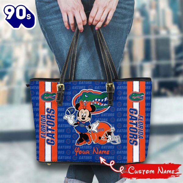 NCAA Florida Gators Minnie Women Leather Tote Bag