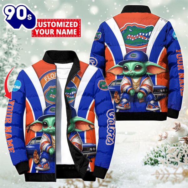 NCAA Florida Gators Sport Baby Yoda Puffer Jacket For Fans – NCAA Puffer Jacket