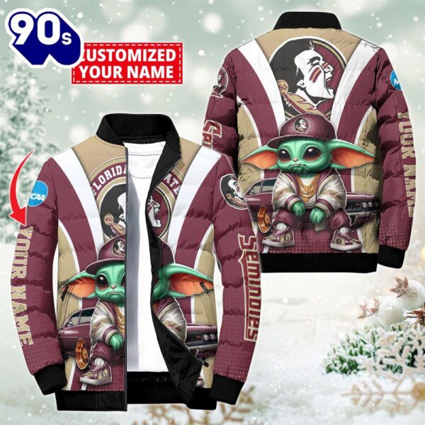 NCAA Florida State Seminoles Sport Baby Yoda Puffer Jacket For Fans – NCAA Puffer Jacket