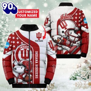 NCAA Indiana Hoosiers Snoopy Puffer…