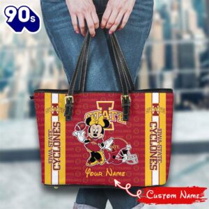 NCAA Iowa State Cyclones Minnie Women Leather Tote Bag