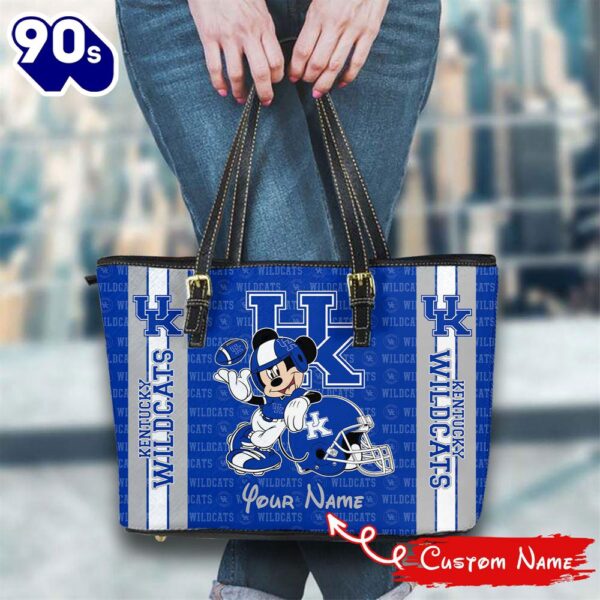 NCAA Kentucky Wildcats Mickey Women Leather Tote Bag