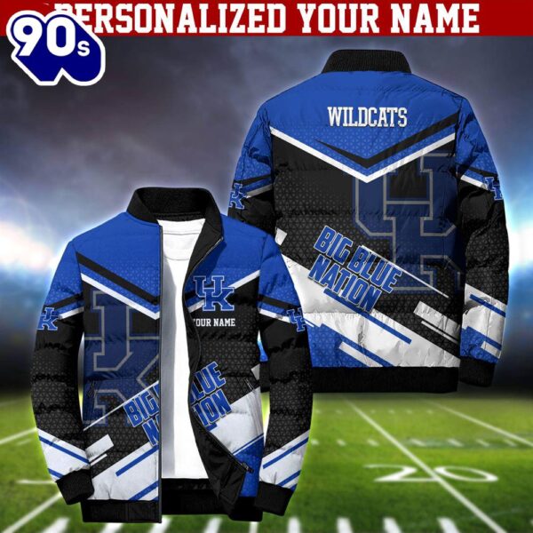 NCAA Kentucky Wildcats Puffer Jacket Personalized Your Name – Sport Puffer Jacket