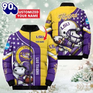 NCAA LSU TIGERS Snoopy Puffer…