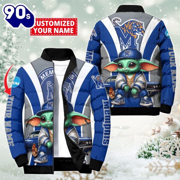 NCAA Memphis Tigers Sport Baby Yoda Puffer Jacket For Fans – NCAA Puffer Jacket