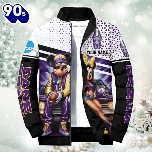 NCAA Mickey And Minnie Mouse Albany Great Danes Puffer Jacket Custom   Gift Christmas