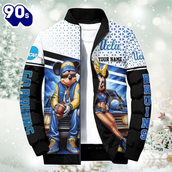 NCAA Mickey And Minnie Mouse UCLA Bruins Puffer Jacket Custom   Gift Christmas