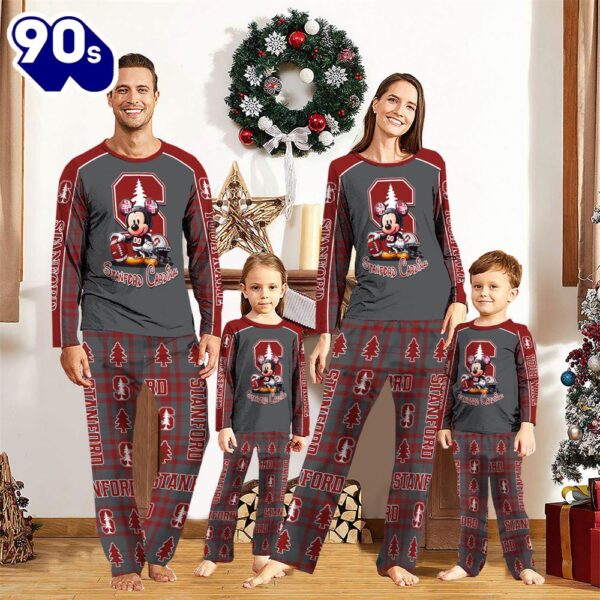 NCAA Mickey Mouse Stanford Cardinal Pajamas Personalized Your Name Mickey  Pajama Set