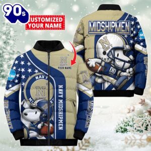 NCAA Navy Midshipmen Snoopy Puffer…