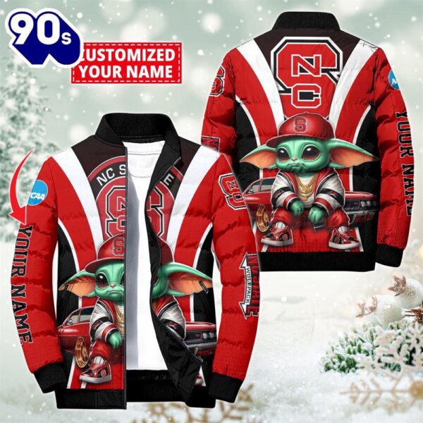 NCAA NC State Wolfpack Sport Baby Yoda Puffer Jacket For Fans – NCAA Puffer Jacket