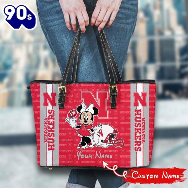 NCAA Nebraska Cornhuskers Minnie Women Leather Tote Bag