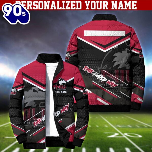 NCAA Northern Illinois Huskies Puffer Jacket Personalized Your Name – Sport Puffer Jacket