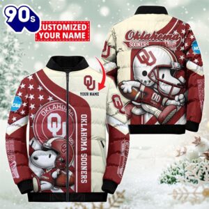 NCAA Oklahoma Sooners Snoopy Puffer…