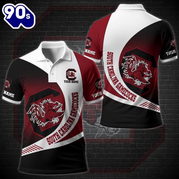 NCAA South Carolina Gamecocks Team Polo Shirt Custom Your Name  Gift Christmas