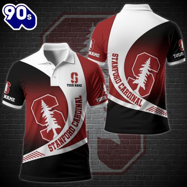 NCAA Stanford Cardinal Team Polo Shirt Custom Your Name  Gift Christmas