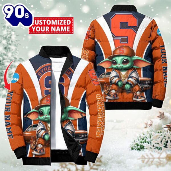 NCAA Syracuse Orange Sport Baby Yoda Puffer Jacket For Fans – NCAA Puffer Jacket