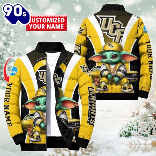 NCAA UCF Knights Sport Baby Yoda Puffer Jacket For Fans – NCAA Puffer Jacket