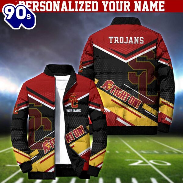 NCAA USC Trojans Puffer Jacket Personalized Your Name – Sport Puffer Jacket