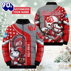 NCAA Utah Utes Snoopy Puffer…