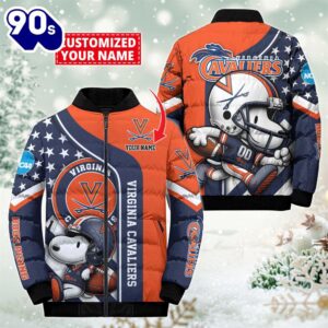 NCAA Virginia Cavaliers Snoopy Puffer…