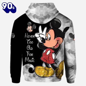 Never Too Old For Magic - Personalized Mickey Mouse Hoodie And Leggings Set