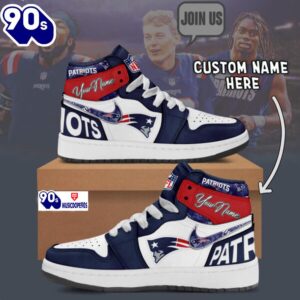 New England Patriots Air Jordan 1 Shoes